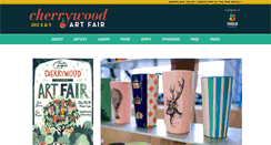 Desktop Screenshot of cherrywoodartfair.org
