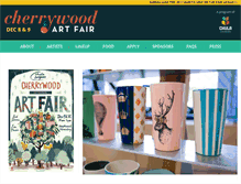 Tablet Screenshot of cherrywoodartfair.org
